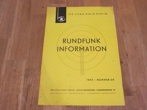 Ddr rundfunk information - rundfunk,