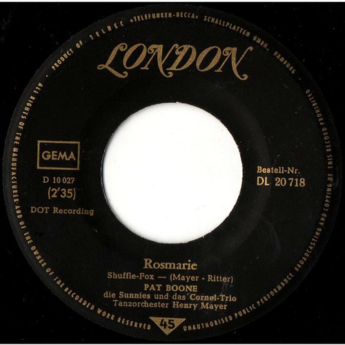 Pat boone rosmarie - pat, ein