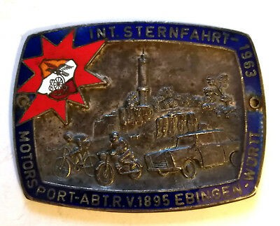 Plakette int sternfahrt 1963 - int.,